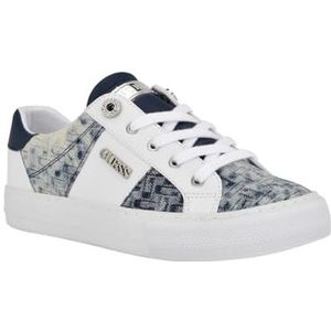 Guess Loven Sneakers voor dames, wit blauw 171, 37.5 EU