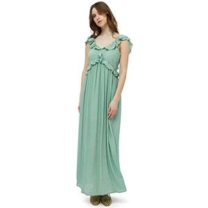 Desires Dames Dicte Strap Ruffle Maxi Jurk, Lichen Mint, M, Lichen Mint, M