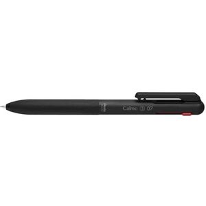 Pentel BXA107A-A Calme balpen, duidelijk gedempt klikgeluid, greepzone in lederlook, navulbaar, bal 0,7 mm = lijndikte 0,35 mm, schrijfkleur zwart, 1 VE=10 stuks