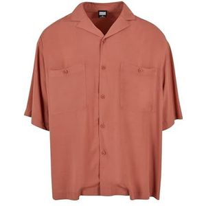 Urban Classics Oversized Resort Shirt voor heren, terracotta, 5XL