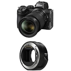 Nikon Z 5 Spiegelloze full-size camera met Nikon 24-70 mm 1:4,0 S (24,3 MP, hybride AF met 273 meetvelden, 5-assige, 4K UHD video, dubbel kaartenvak) & Nikon JMA905DA camera lens adapter