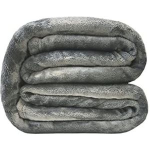 Poyet Motte microflanelle deken polyester staal