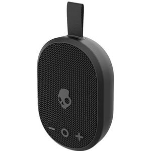 Skullcandy Ounce Draadloze draagbare bluetooth-luidspreker, waterdicht (IPX7), batterijduur van 16 uur, True Wireless-stereo met geïntegreerde draagriem voor reizen en outdoor-gebruik, zwart