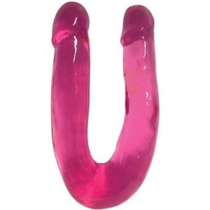 Lollicock - Sweet Slim Double Dipper Dildo - Cherry Ice - 33 cm