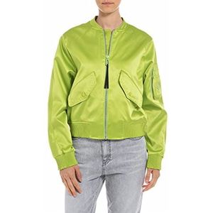 Replay Dames W7758 Blouson, 636 Lime Green, S, 636 LIME GREEN, S