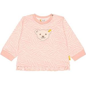 Steiff Sweatshirt met capuchon voor meisjes, zonder knijpend sweatshirt, Mellow Rose, 122 cm