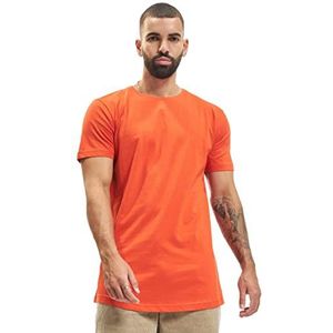 Urban Classics Heren Shaped Long Tee T-shirt, Oranje (Bloorange 01685), XL, Bloodorang., XL