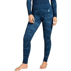 Odlo Dames Natural+Kinship onderbroek, Blue Wing Teal Melange, XS