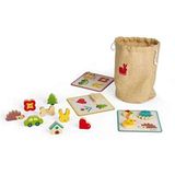 Janod - Memory Touch Recognition Game - Educational Family Game - For children from the Age of 3, J05318