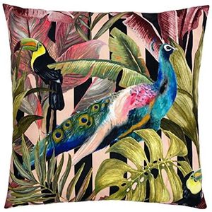 Evans Lichfield Toucan en Pauw Outdoor Polyester Gevuld Kussen, Multi, 43 x 43 cm