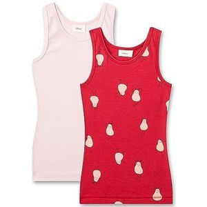 s.Oliver Onderhemd voor meisjes, dubbelpak, kersen, 104 cm