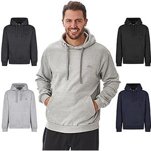 Iron Mountain Heren zachte fleece trui met capuchon, Reclaimed Garen Eco vriendelijke top, lichtgrijs mergel, X-Large