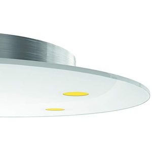Evotec SUN Led-plafondlamp, rond, 2700 K, 5 x 6,4 W, 3000 lumen, aluminium/glas, 32 W, transparant, klein
