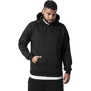 Urban Classics Blanke hoodie Sweatshirt met capuchon heren, Zwart, L