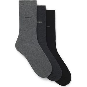 Set van drie paar sokken met normale lengte van stretchmateriaal