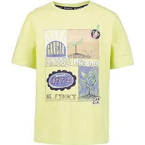 Garcia Kids Jongens T-shirt met korte mouwen, citroengeel, 92/98, Lemon Yellow, 92 cm