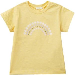 United Colors of Benetton T-shirt voor meisjes, geel 912, 50 cm