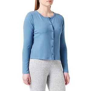 Triumph Vrouwen Natural Spotlight Rib Cardigan Pyjamabopje, Liberty Blue, 40, Liberty Blue, 40