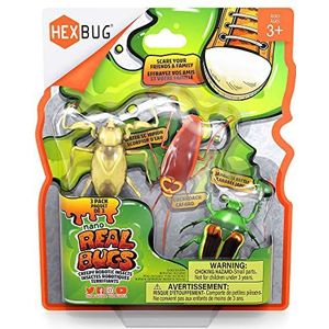 HEXBUG Real Bugs Nanos 477-7801 477-7801 Set van 3 nep-insectenfiguren, vibratieaangedreven wezens, cadeau voor jongens en meisjes, vanaf 3 jaar, meerkleurig, 477-7801