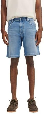 Bugatti Herren Jeans Bermuda in used-wash dessin