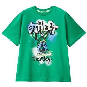 United Colors of Benetton T-shirt voor kinderen en jongeren, Groen, 150