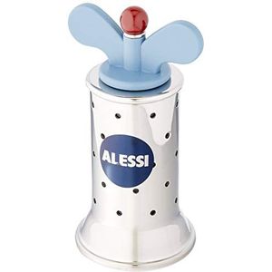 Alessi 9098 Design pepermolen met vinnen roestvrij staal en thermoplastische hars, lichtblauw