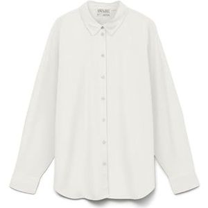 Vero Moda - Paris - Overhemd - Wit - 50% Katoen, 50% Biologisch Katoen
