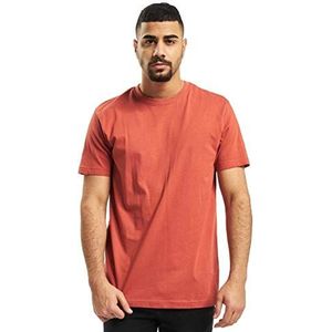 Urban Classics Heren T-shirt 1-pack Basic Tee, Multipack Basic T-shirts voor mannen, verkrijgbaar in vele kleurencombinaties, maten S - 5XL, Geborsteld red., XL