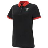 Macron - Wru Merch Ca Lf - Damespoloshirt - Zwart/Rood