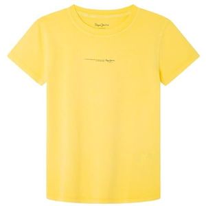 Pepe Jeans Davide Tee T-shirt voor kinderen, geel (citron yellow), 10 jaar