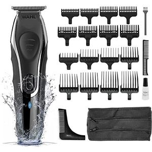 WAHL Aqua Blade - Stoppel- en Baardtrimmer - Zwart - Oplaadbaar - Verzorgingsset voor Mannen
