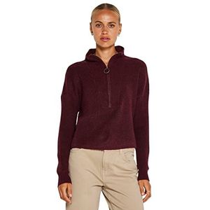 Noisy may Nmnewalice L/S High Neck Knit Noos Pullover voor dames, Windsor Wine, L