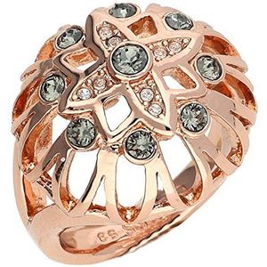 Guess Vrouwen Ring legering roze goud Glossom UBR61012, ringmaat: 52 (16.6), Metaal