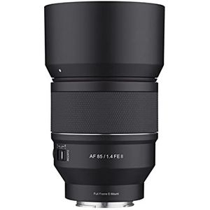 SAMYANG 85mm F1.4 AF-serie II Full Frame Telefoto Auto Focus Lens voor Sony E (SYIO85SE2-E), Zwart