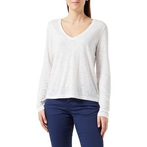 Vila Dames Vinova V-hals L/S Top Pullover, cloud dancer, XL