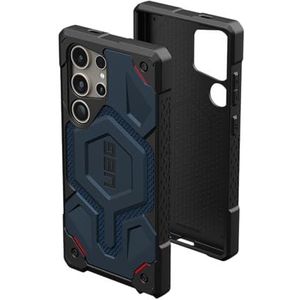 URBAN ARMOR GEAR Monarch Pro Case Samsung Galaxy S24 Ultra Hoesje [Magnetische ring, Designed for Samsung"" gecertificeerd, Draadloos opladen compatibel, 6m valbescherming] kevlar blauw