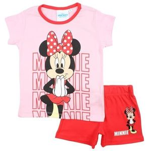 Disney Minnie meisjes ensemble set voor kinderen, Rood, 6 jaar