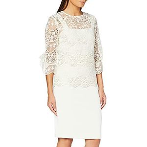 Gina Bacconi Damesjurk en overtop cocktail, Botercrème, 36