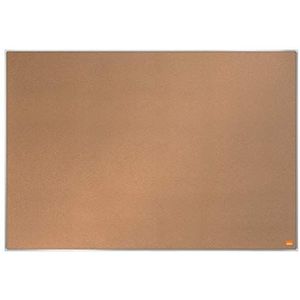 Nobo Kurknotitiebord, 900 x 600 mm, slank lijst, zelfhelend kurkoppervlak, InvisaMount Montagesysteem, Impression Pro, lichtbruin, 1915230