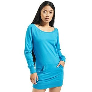 Urban Classics Dames Long Crewneck Damestrui, Turkoois, S