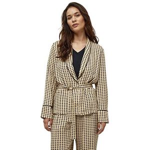 Peppercorn Lykke V-hals Shirt Jas | Beige Dames Tops | Lente Shirt Dames | Maat L