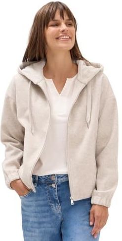 Cecil - Blouson - Oat milk beige melange - Wol-look