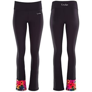 WINSHAPE Bcl106 Dameslegging, functionele bootcut legging, regenboogbloemen