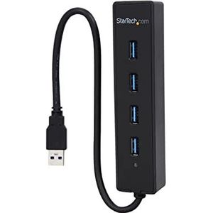 StarTech.com - ST4300PBU3 - USB 3.0 Hub - Zwart - 4-poorts - 5 Gbit/s