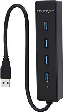 StarTech.com - ST4300PBU3 - USB 3.0 Hub - Zwart - 4-poorts - 5 Gbit/s