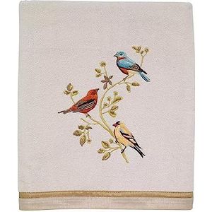 Avanti Linens - Badhanddoek, zacht en absorberend katoen, natuur badkamer decor (collectie vergulde vogels)