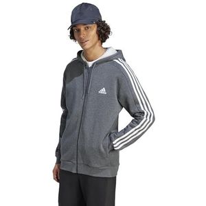 adidas Trainingstop met capuchon voor heren, Donkergrijze Hei, XL