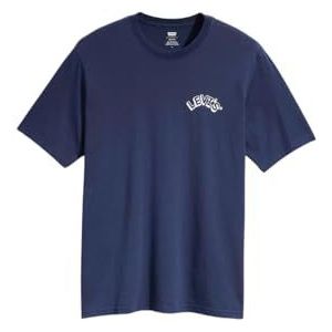Levi's Ss Relaxed Fit Tee SS RELAXED FIT TEE BLUES heren, Ssnl Arched Headline Naval Academy, XS