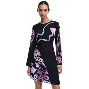 Desigual - Jurk - Grijs - Cocktailjurken