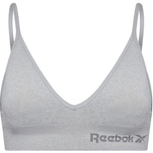 Reebok Krystal Crop Top voor dames, stretch katoen cropped sporttop met uitneembare pad